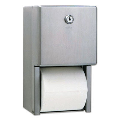 Stainless Steel 2-Roll Tissue Dispenser - Bobrick Washroom