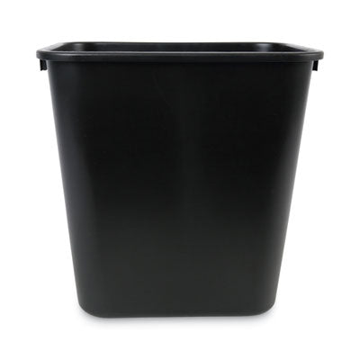 WASTEBASKET 28 QT BLACK - PLASTIC SOFT-SIDED WASTEBASKET