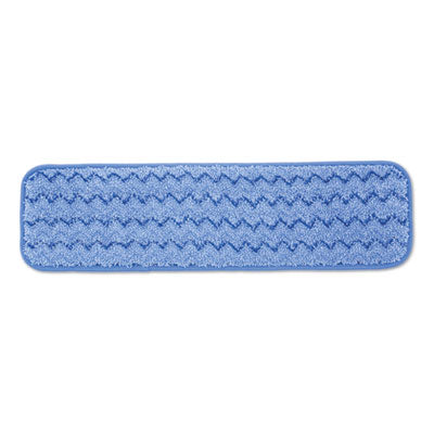 18" SCRUBB WET ROOM MOP PAD RUBBERMAID - Blue, Split Nylon/Polyester Blend