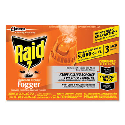 Fogger Insect Killer Aerosol - RAID FOGGER Concentrated Deep Reach
