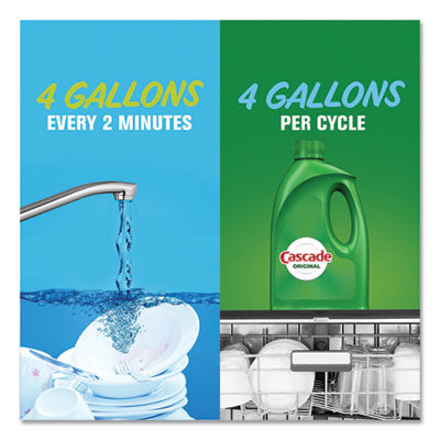 Cascade Dishwasher Gel 1.GL - Dishwasher Gel with Dawn, Lemon, 120 oz Bottle