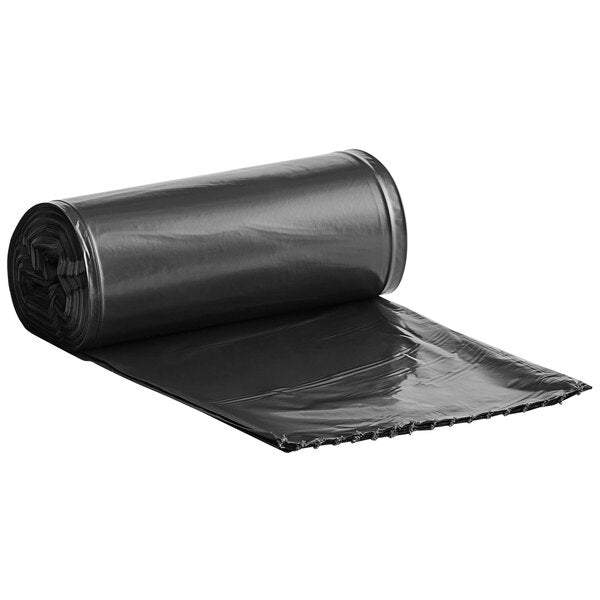 Can liner 24x32 blk 0.5 mil - 24" x 32" Low Density Medium-Duty Black Can Liner / Trash Bag (250/Case) - Black