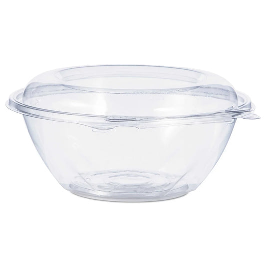 SafeSeal Bowl W/Lid 24 oz Plastic Tamper-Resistant (150/Case) - DART Tamper-Evident Bowl with Dome Lid - 150/Case