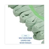 MOP HEAD GREEN MICROFIBER MD - Microfiber String Mop Looped End Wet Mop Head, Medium, Green