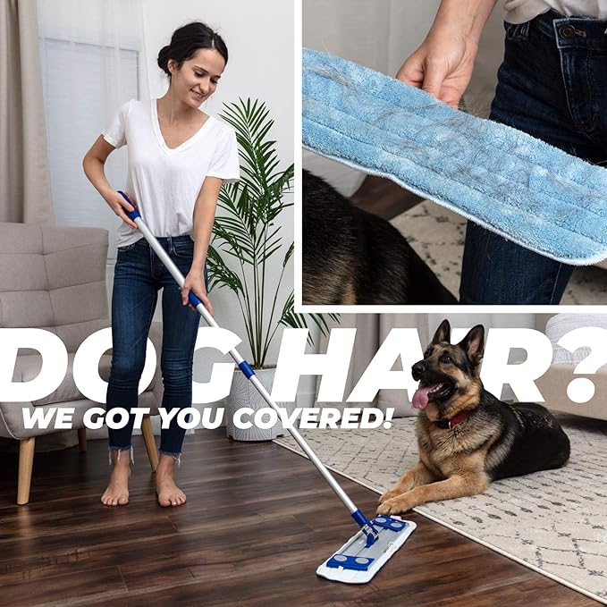 FRAME 5"x 18" FLAT MOP LOCKABLE - Lockable Frame for Microfiber Flat Mop System, 18"