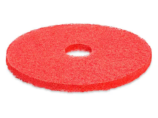 17" Floor Pad Red Buff PB (5/Case) / PRO-BRANDS Red Buffing Floor Pad - 17"