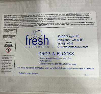 CLEANER,DROP-IN TANK,BE - Fresh Drop-In Blocks