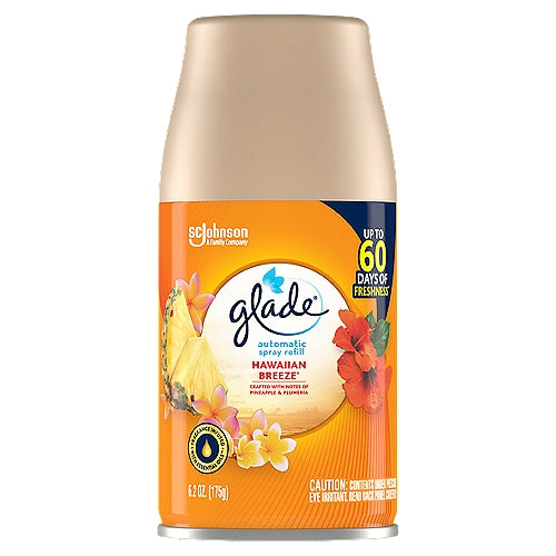 GLADE HAWAIIAN BREEZE - Glade Automatic Spray Air Freshener - Hawaiian Breeze - 12.4oz Spray Refill