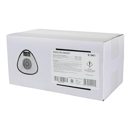 URINAL BLOCKS WITH SCREEN - HOSPECO 01901 Health Gards Urinal Screen with Non-Para Block, White/Pink, Cherry (Pack of 12)