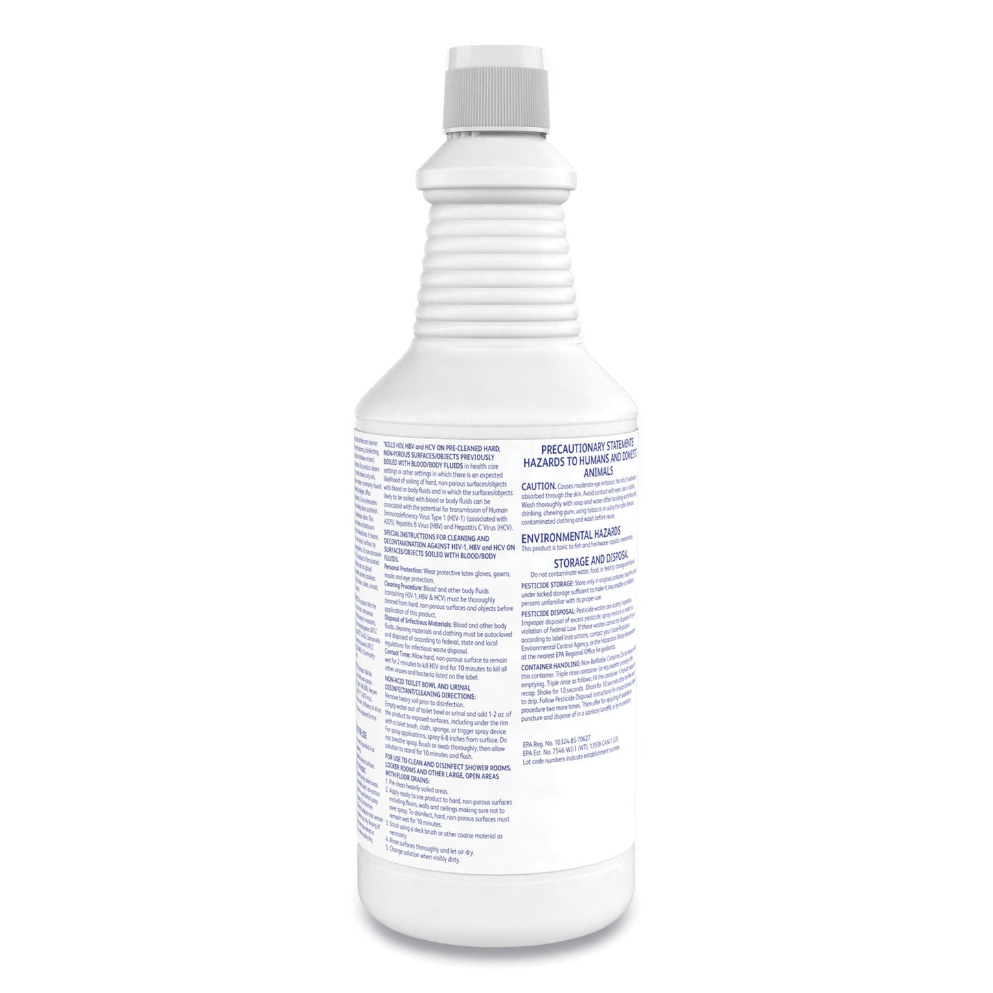 Crew Neutral Non-Acid Bowl Cleaner - Crew Neutral Non-Acid Bowl and Bathroom Disinfectant, 32 oz Squeeze Bottle