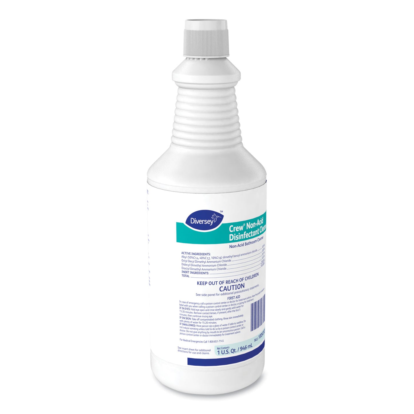 Crew Neutral Non-Acid Bowl Cleaner - Crew Neutral Non-Acid Bowl and Bathroom Disinfectant, 32 oz Squeeze Bottle