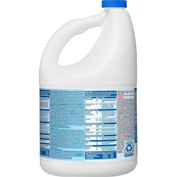 Disinfectant, Bleach, 121oz 3/CT - CLOROX Germicidal Bleach, 121 oz. Unscented, (3 PACK CASE)