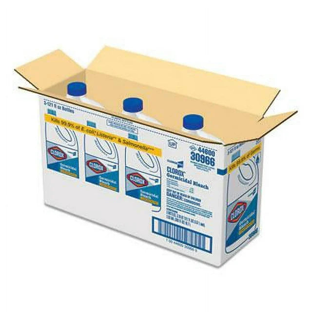 Disinfectant, Bleach, 121oz 3/CT - CLOROX Germicidal Bleach, 121 oz. Unscented, (3 PACK CASE)