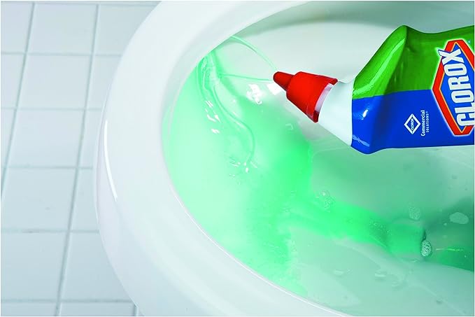 CLOROX BOWL CLEANER W/BLEACH 24oz  - Clorox 00031CT Toilet Bowl Cleaner with Bleach, Fresh Scent, 24oz Bottle (Case of 12)