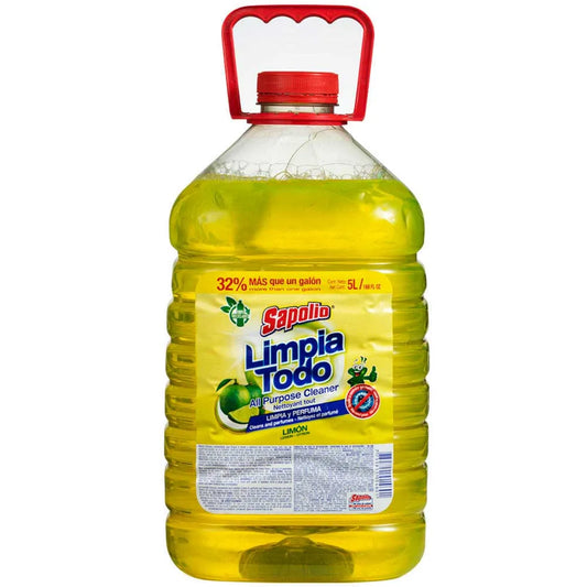 Sapolio All Purpose Cleaner Lemon - Sapolio Limpiatodo, All Purpose Cleaner (Lemon Scent) 1 Gal.