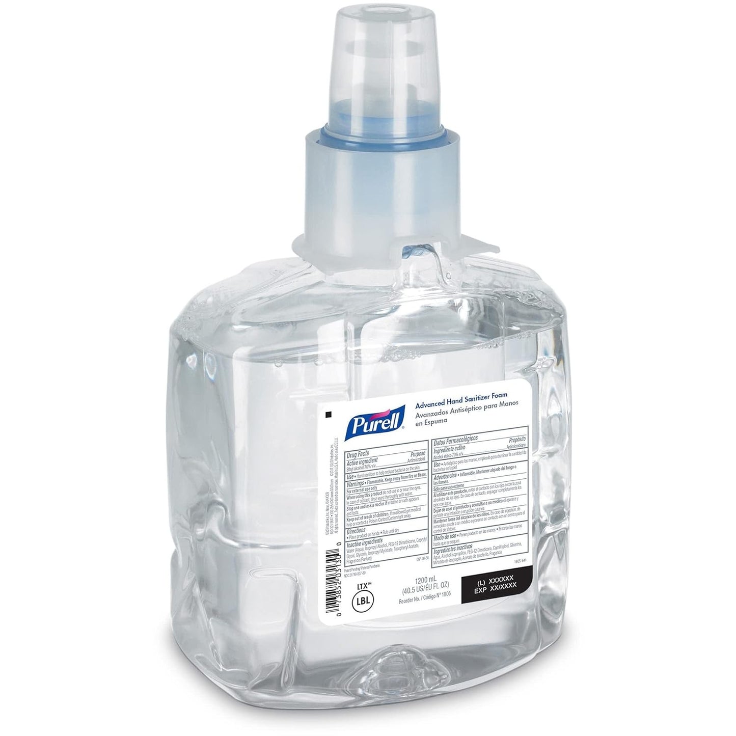 Purell LTX Foam 1905 - PURELL® Advanced Hand Sanitizer Foam, 1200 mL Refill for PURELL® LTX-12™ Dispenser