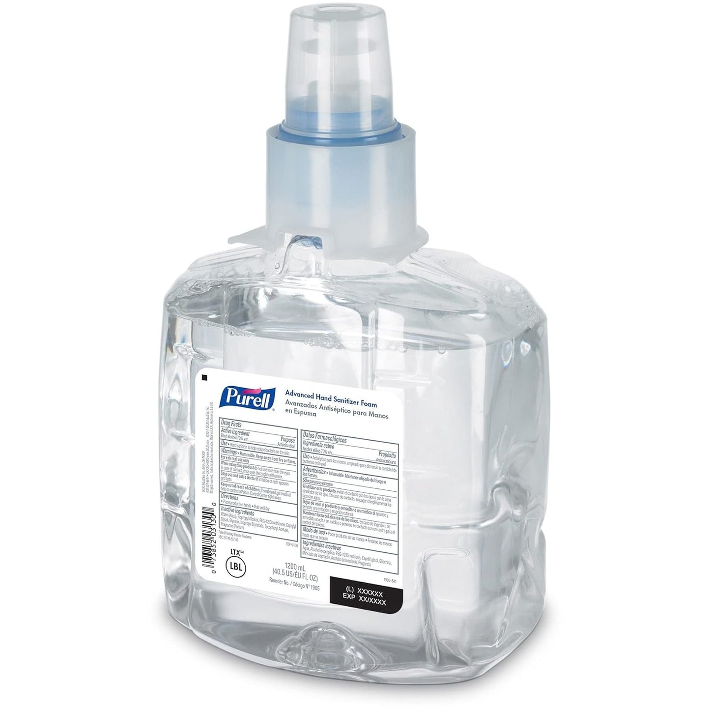 Purell LTX Foam 1905 - PURELL® Advanced Hand Sanitizer Foam, 1200 mL Refill for PURELL® LTX-12™ Dispenser