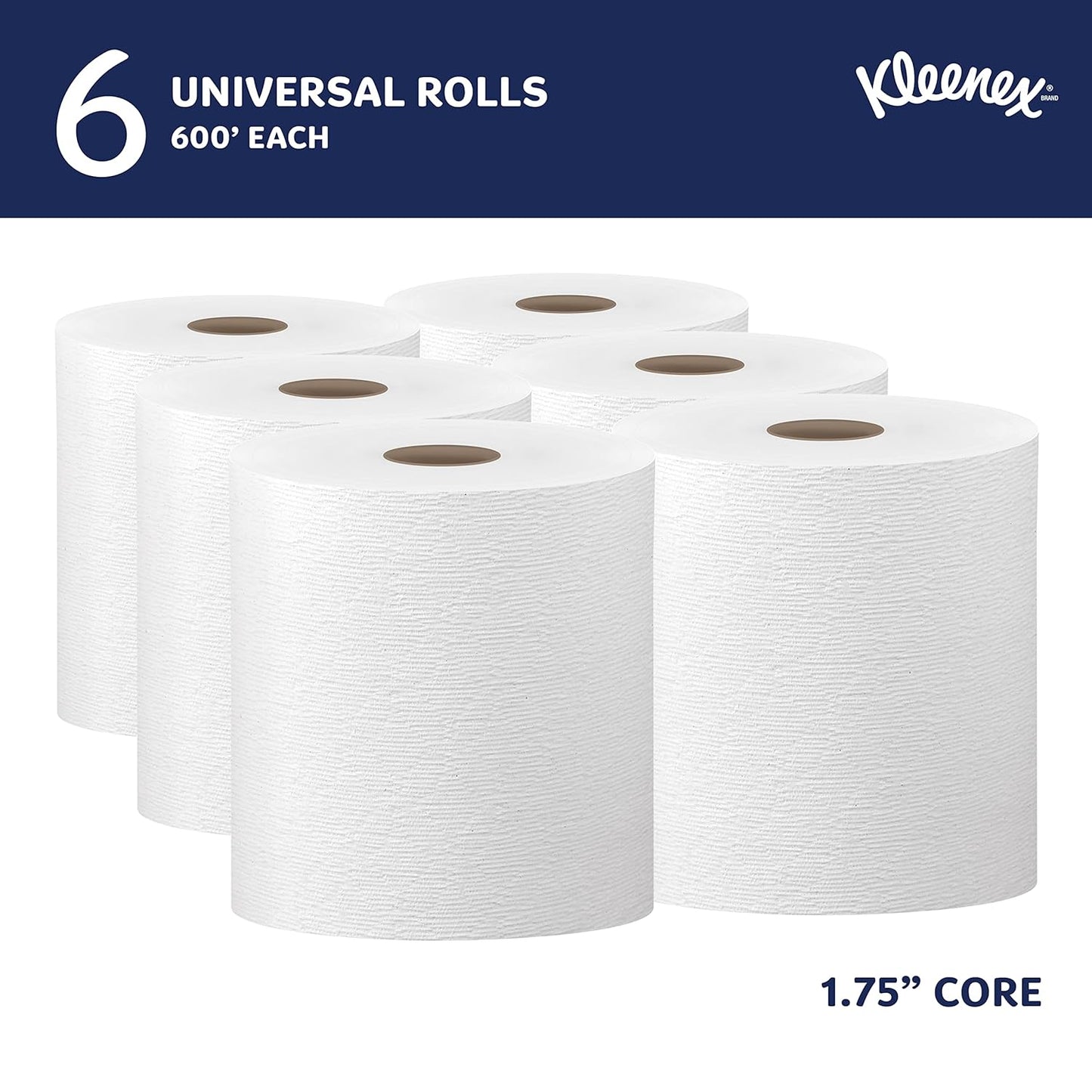 Kleenex Hard Roll Paper 8x600 50606, Kleenex Hard Roll Paper Towels (Case of 6)