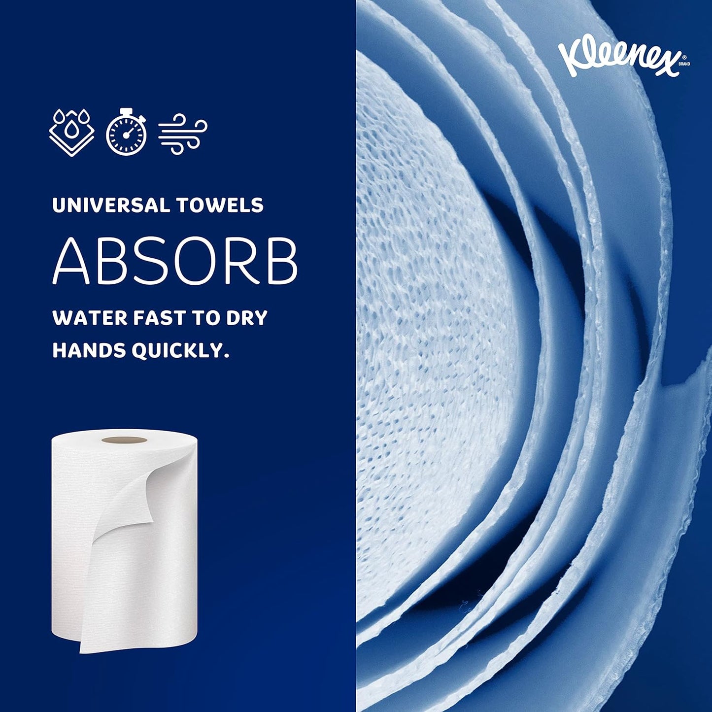 Kleenex Hard Roll Paper 8x600 50606, Kleenex Hard Roll Paper Towels (Case of 6)