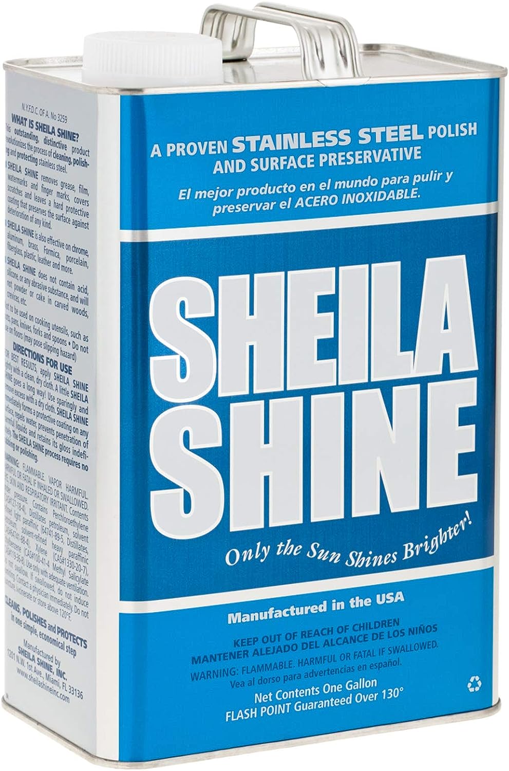 CAN SHEILA SHINE - Sheila Shine, Stainless Steel Polish & Surface Preservative, Residue & Streak Free (1 Gal.)