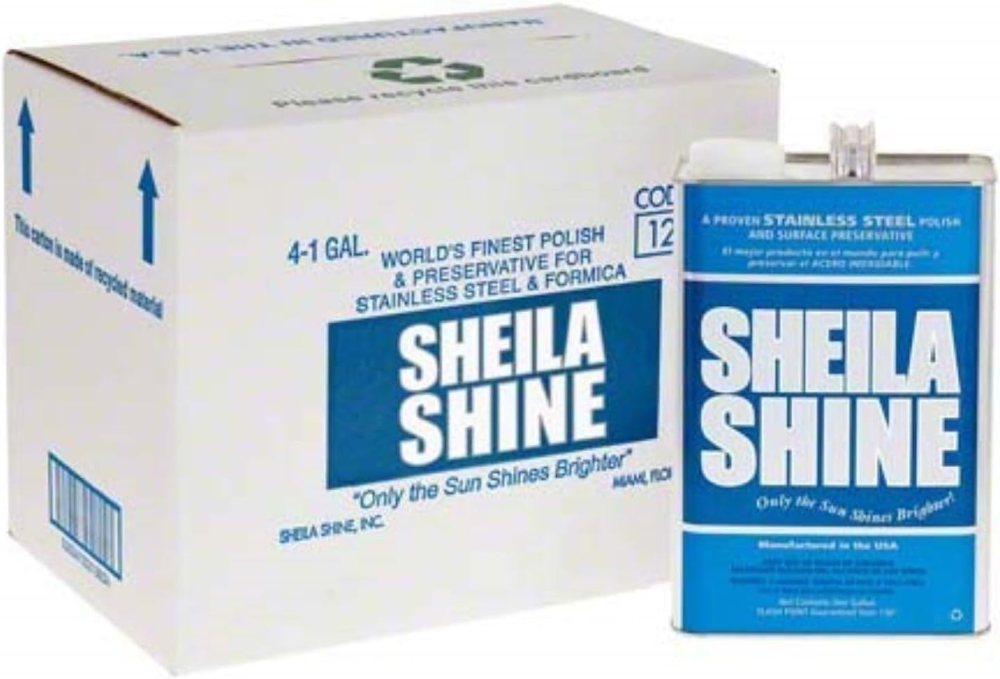CAN SHEILA SHINE - Sheila Shine, Stainless Steel Polish & Surface Preservative, Residue & Streak Free (1 Gal.)