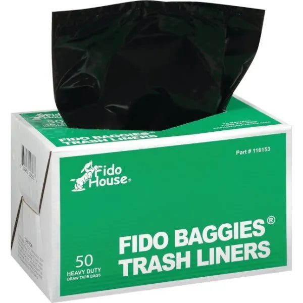 Fido baggies Pet Waste Liner 50 - Fido House® Fido Baggies® 13 Gallon Pet Waste Liners, (Package Of 50)