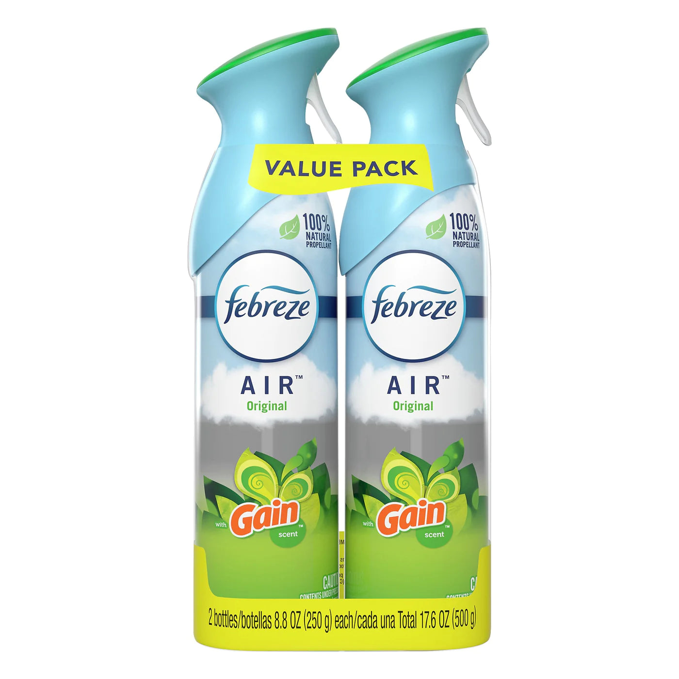 Febreze AIR, Gain Original, 8.8 - Febreze Air Freshener, with Gain Scent, Original Scent, (Value Pack of 2), 8.8 fl oz each