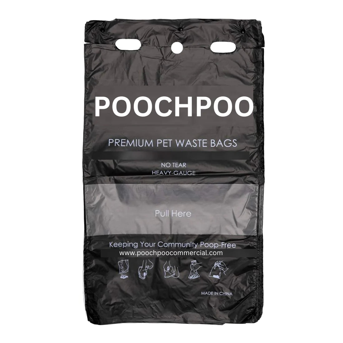 Poochpoo Doggie Header 800/Case - POOCHPOO Pull Strap Header Packs (8 Packs per Case)
