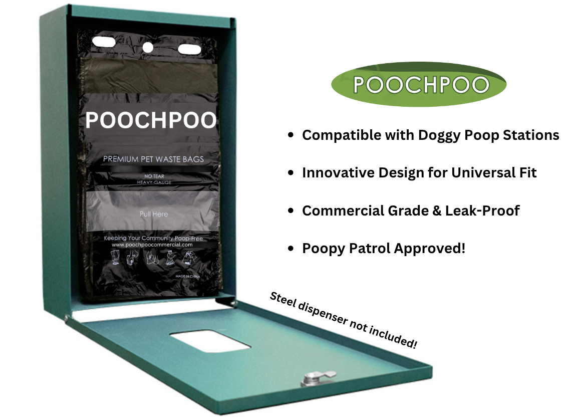 Poochpoo Doggie Header 800/Case - POOCHPOO Pull Strap Header Packs (8 Packs per Case)