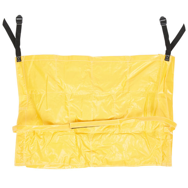 BRUTE YELLOW CADDY BAG - Rubbermaid FG264200YEL BRUTE 12 Pocket, Yellow Caddy Bag for 32 and 44 Gallon Trash Cans