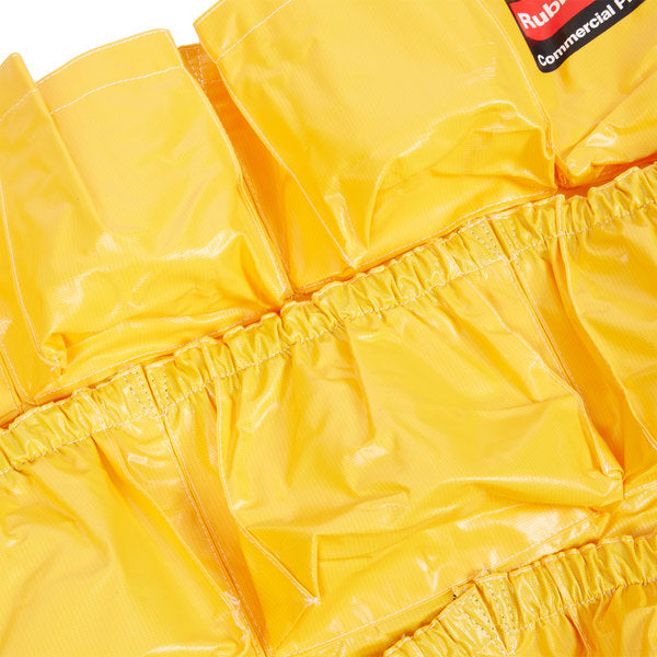 BRUTE YELLOW CADDY BAG - Rubbermaid FG264200YEL BRUTE 12 Pocket, Yellow Caddy Bag for 32 and 44 Gallon Trash Cans