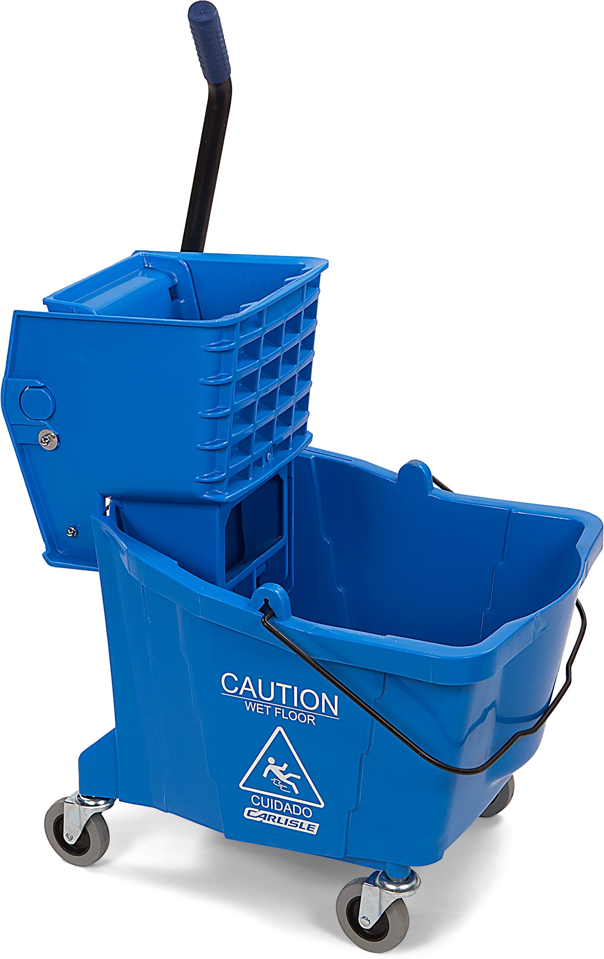 MOP BUCKET W/WRINGER 34 QUARTS BLUE