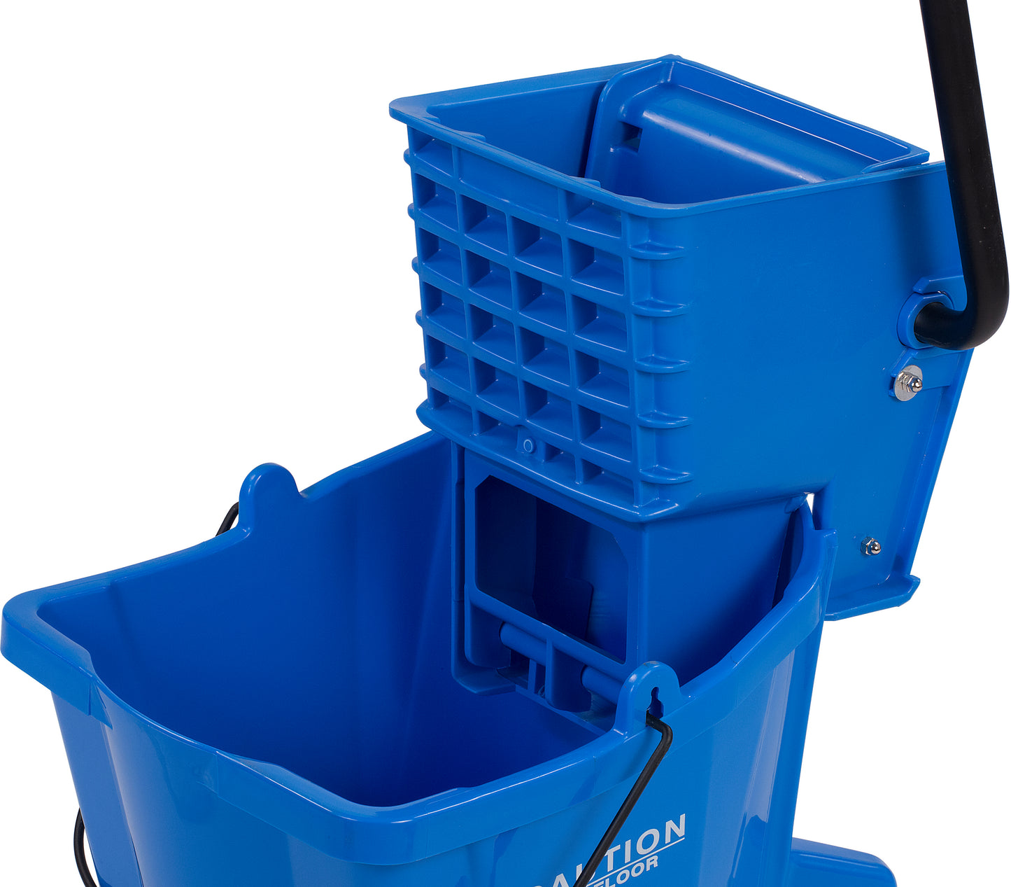 MOP BUCKET W/WRINGER 34 QUARTS BLUE