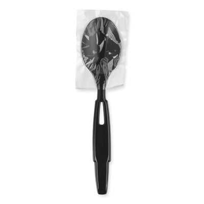 Wrapped Heavy-Weight Tablespoon / DIXIE SmartStock Wrapped Heavy-Weight Cutlery Refill, Teaspoon, Black, 960/Carton