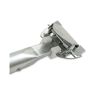 DUSTMOP WOOD CLIP HANDLE - Boardwalk® Clip-On Dust Mop Handle, Lacquered Wood, Swivel Head, 1" dia x 60", Natural