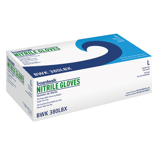 GLOVES BLUE NITRILE PF SIS L