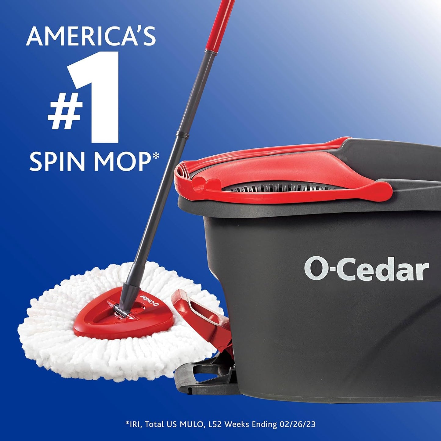 SPIN BUCKET W/HANDLE & M MOP / O-Cedar Easywring Microfiber Spin Mop & Bucket Floor Cleaning System