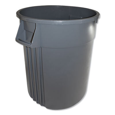 44 GAL CONTAINER - Impact® Gator Plus Trash Container, 44 gal, Plastic, Gray