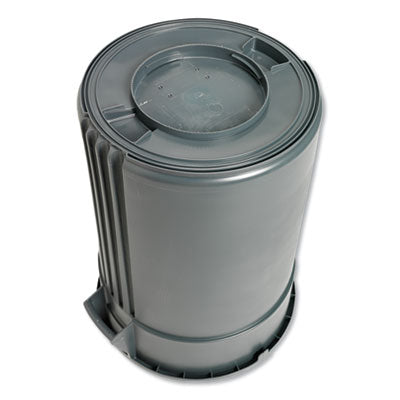 44 GAL CONTAINER - Impact® Gator Plus Trash Container, 44 gal, Plastic, Gray