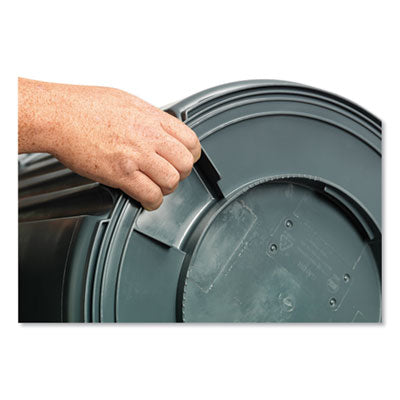 44 GAL CONTAINER - Impact® Gator Plus Trash Container, 44 gal, Plastic, Gray