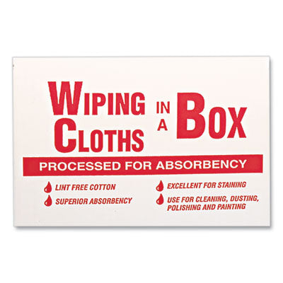 WIPING CLOTHS COTTON WHITE 5LB - General Supply Multipurpose Reusable Wiping Cloths, Cotton, 5 lb Box