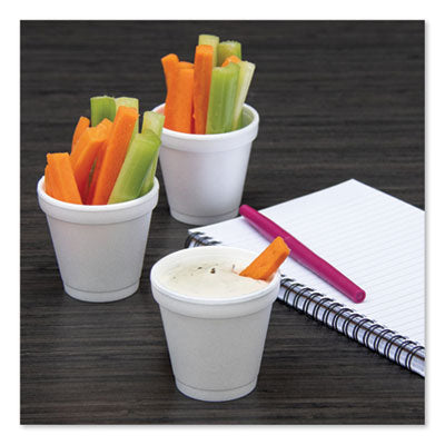 FOAM CUPS  4 OZ 1000/ BX - Dart® Foam Drink Cups, 4 oz, 50/Bag, 20 Bags/Carton