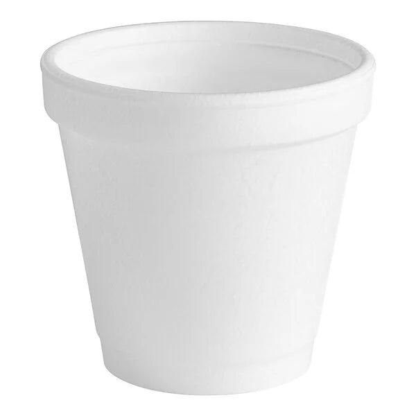 FOAM CUPS  4 OZ 1000/ BX - Dart® Foam Drink Cups, 4 oz, 50/Bag, 20 Bags/Carton