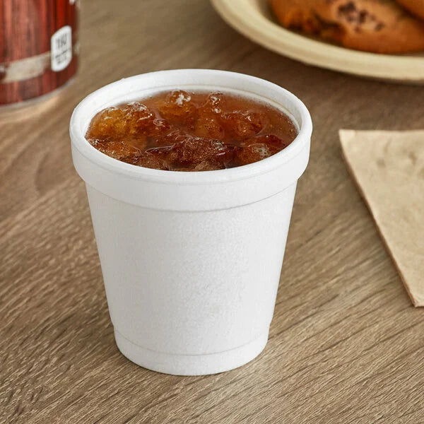FOAM CUPS  4 OZ 1000/ BX - Dart® Foam Drink Cups, 4 oz, 50/Bag, 20 Bags/Carton