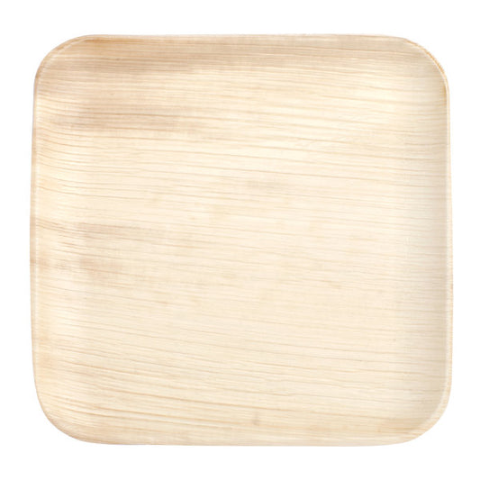 8x8 Palm Leaf Plate   8" Square Sustainable Palm Leaf Plate