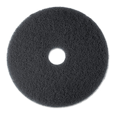 17"High Pro Floor Pad BLK 3M / 3M™ Low-Speed High Productivity Floor Pads 7300, 13" Diameter, Black, 5/Carton
