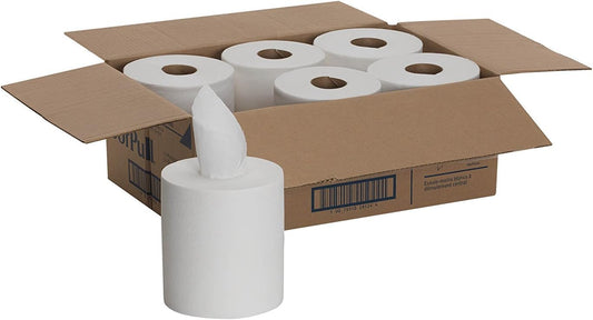 28124 SOFTPULL CENTER PULL - Georgia Pacific® Professional SofPull Center-Pull Perforated Paper Towels, 1-Ply, 7.8 x 15, White, 320/Roll, 6 Rolls/Carton