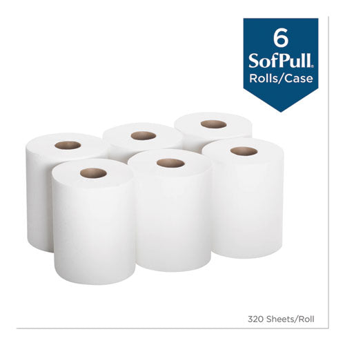 28124 SOFTPULL CENTER PULL - Georgia Pacific® Professional SofPull Center-Pull Perforated Paper Towels, 1-Ply, 7.8 x 15, White, 320/Roll, 6 Rolls/Carton