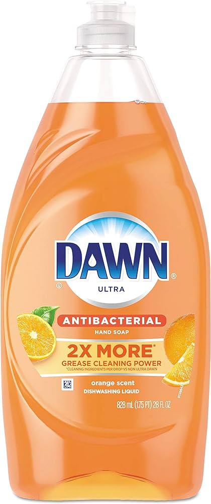 Dawn Ultra Antibacterial, Dishwashing Liquid Dish Hand Soap Orange, 28 Fl Oz