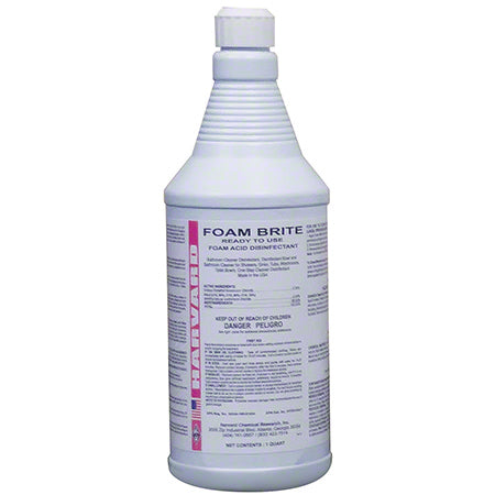 FOAM BRITE - Harvard Foam Brite, Ready-to-Use  Foaming Acid Bathroom Cleaner, 1Qt.
